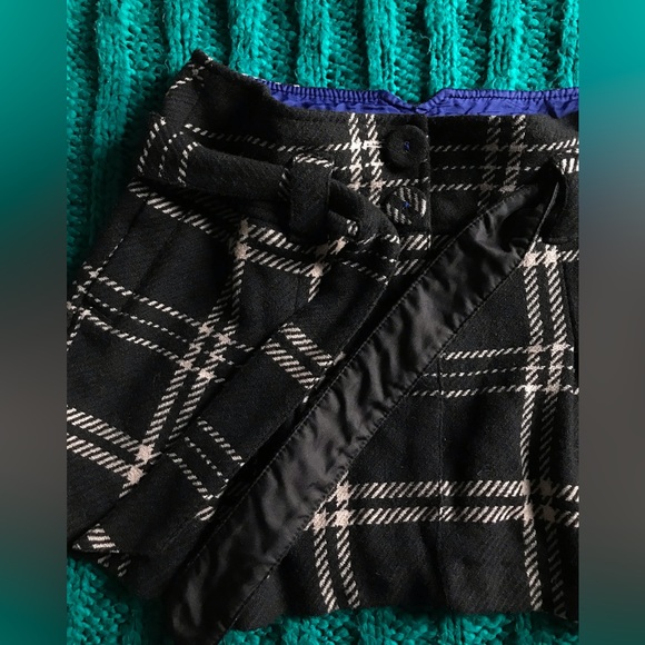 Y2k American Eagle low rise pleated micro mini wool skirt - Picture 9 of 16